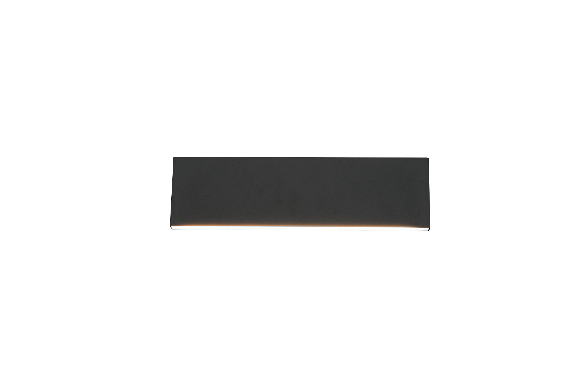 Trio LED-Wandleuchte CONCHA in anthrazit, Glas Acryl weiß