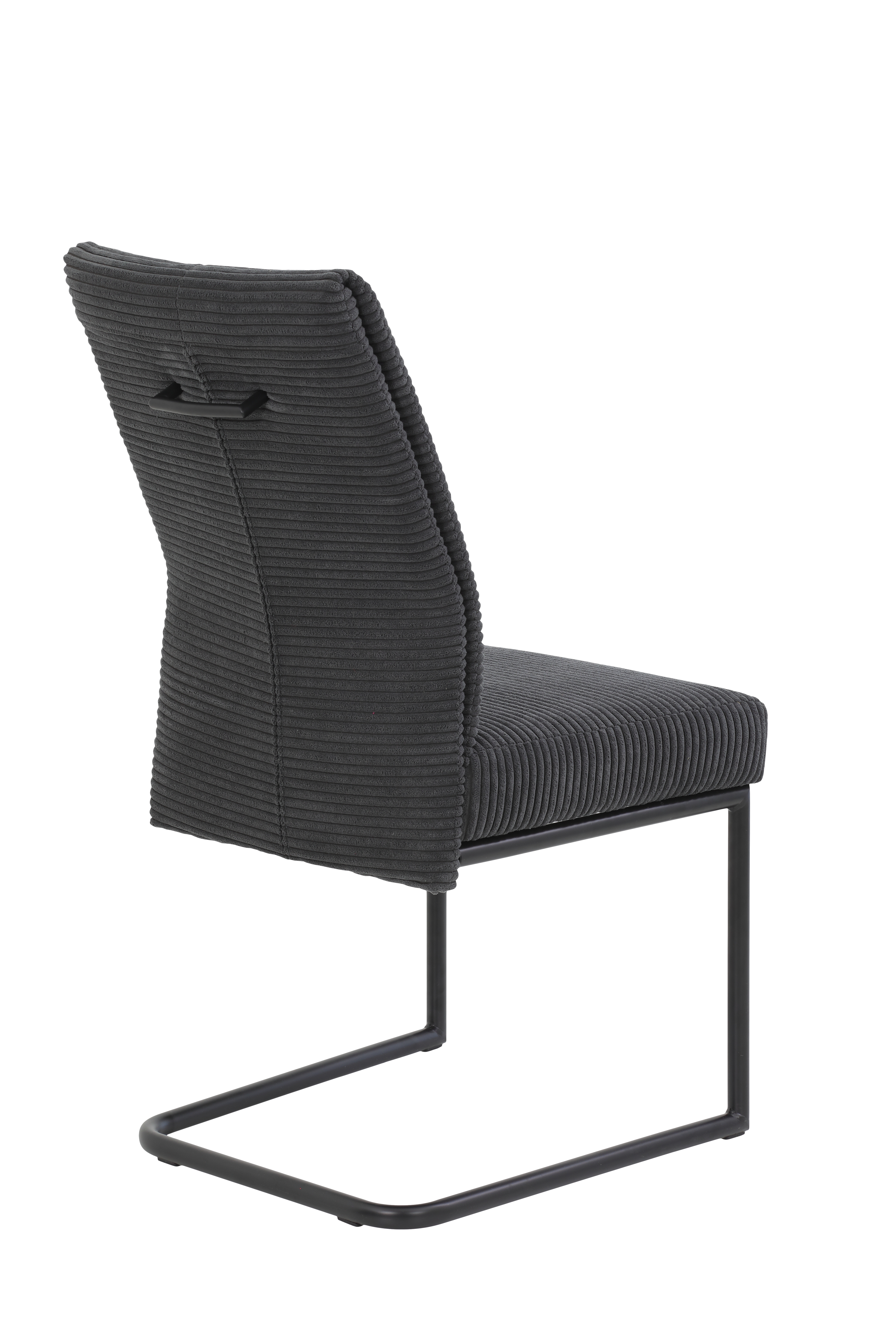 Schwingstuhl ca. B50 H99 T65 cm in 28 Breitcord quer anthrazit