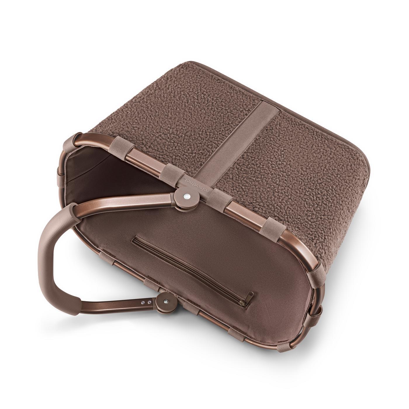 Reisenthel CARRYBAG in Farbe teddy chocolate, laptop tasche, schutzhülle, braun, fleece, polsterung