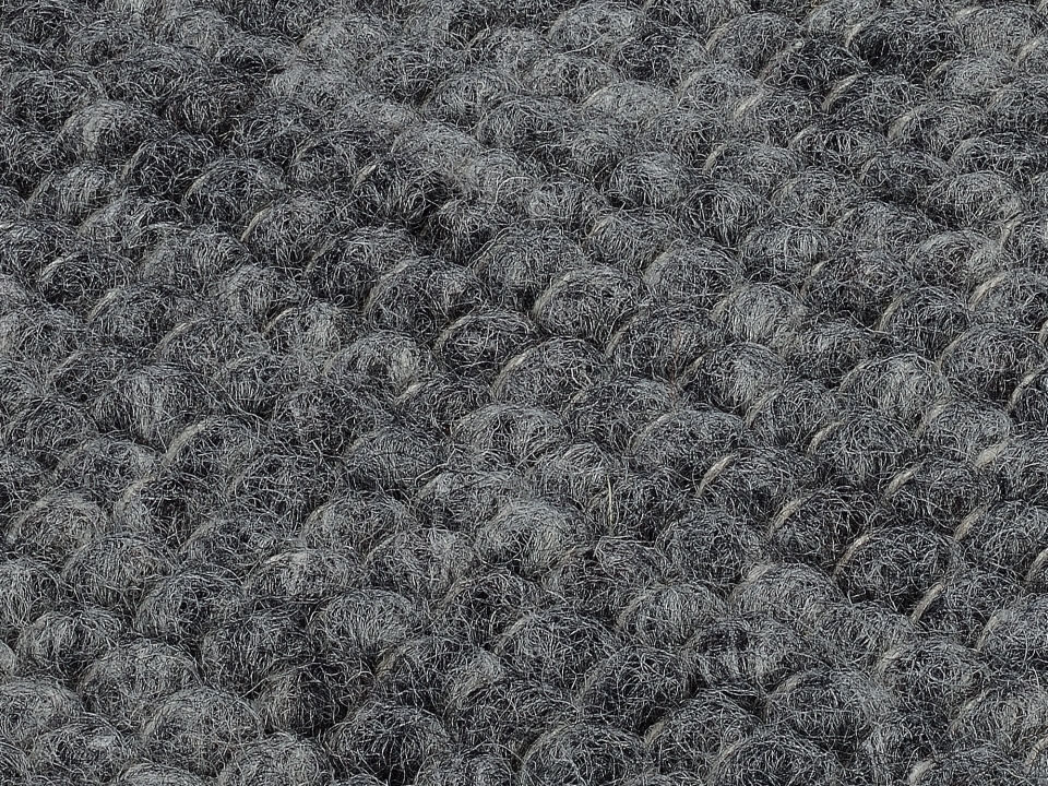 OCI Handwebteppich WIESENBRISE ca. 70x140 cm in Farbe anthrazit