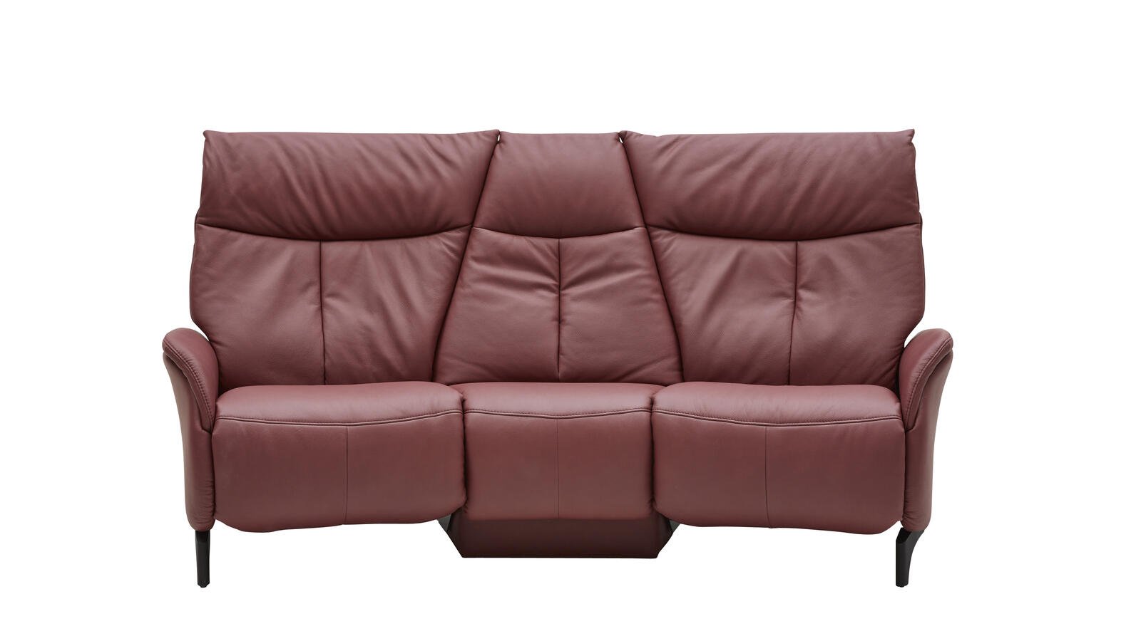 Interliving Trapezsofa ca. 200x104 in Rot Interliving IL 4210 Trapezsofa in Longlife Leder Barolo