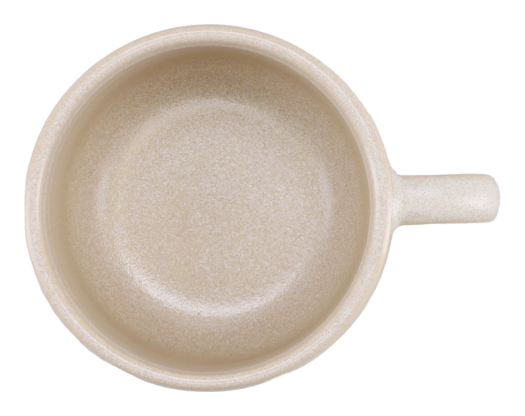 CreaTable Kaffeetasse Uno in Farbe , Tasse, Becher, Tonfarbene Keramik, Einfacher Henkel, Keramikgefäß