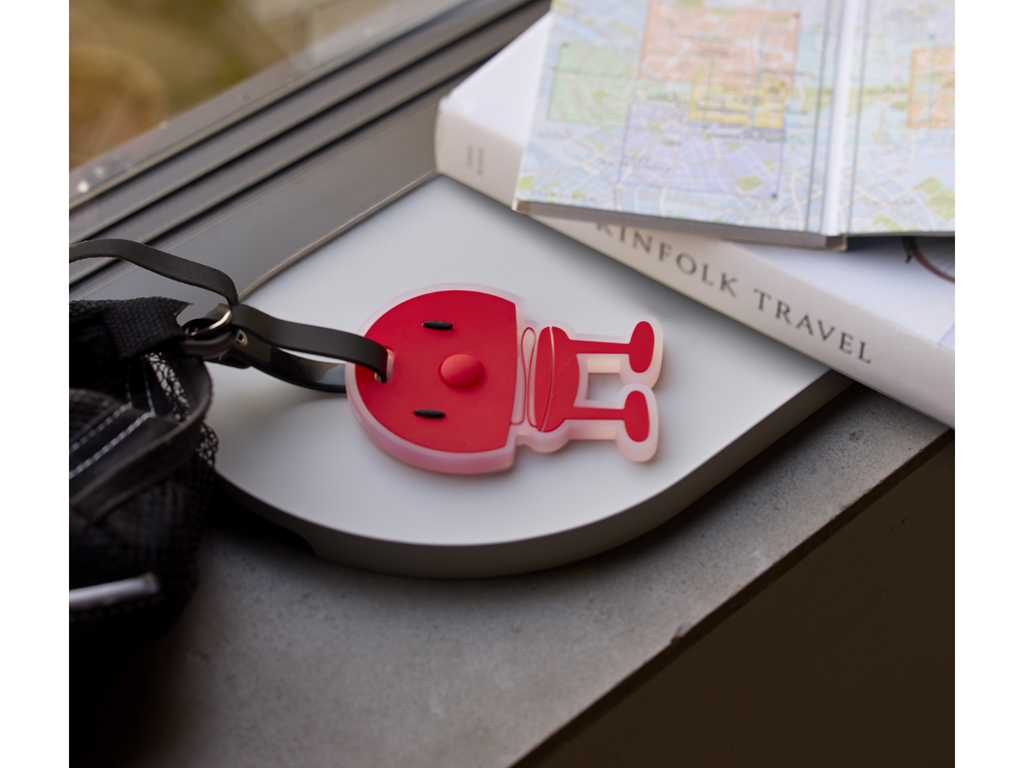F&H Hoptimist BAG TAG in Farbe Rot