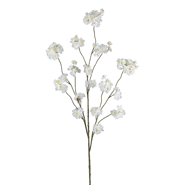 Blütenzweig 130cm weiß 3023520-40 in Weiß, Blütenzweig, Kunstblume, Makrozweig, Weiß, Zierpflanze