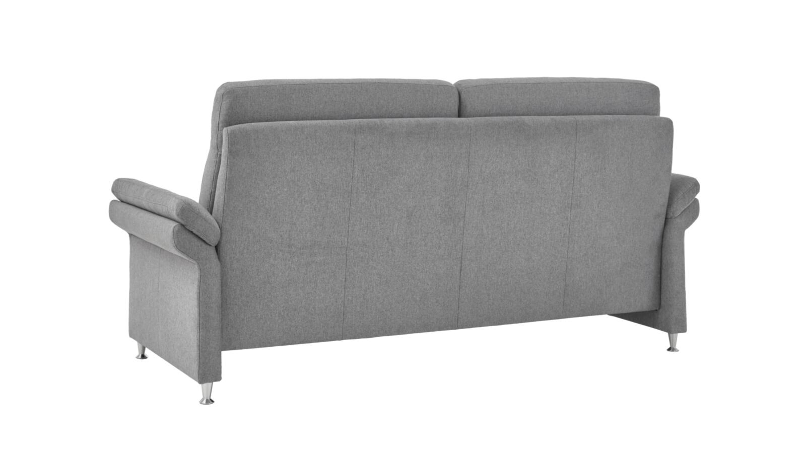 Carina 3-Sitzer Sofa PRIMUS ca. B196 H103 T89 cm in Stoff Mono light grey PG: 2/6, Couch, Mobiliar, Kissen, Dekoration für Zuhause, Stuhl