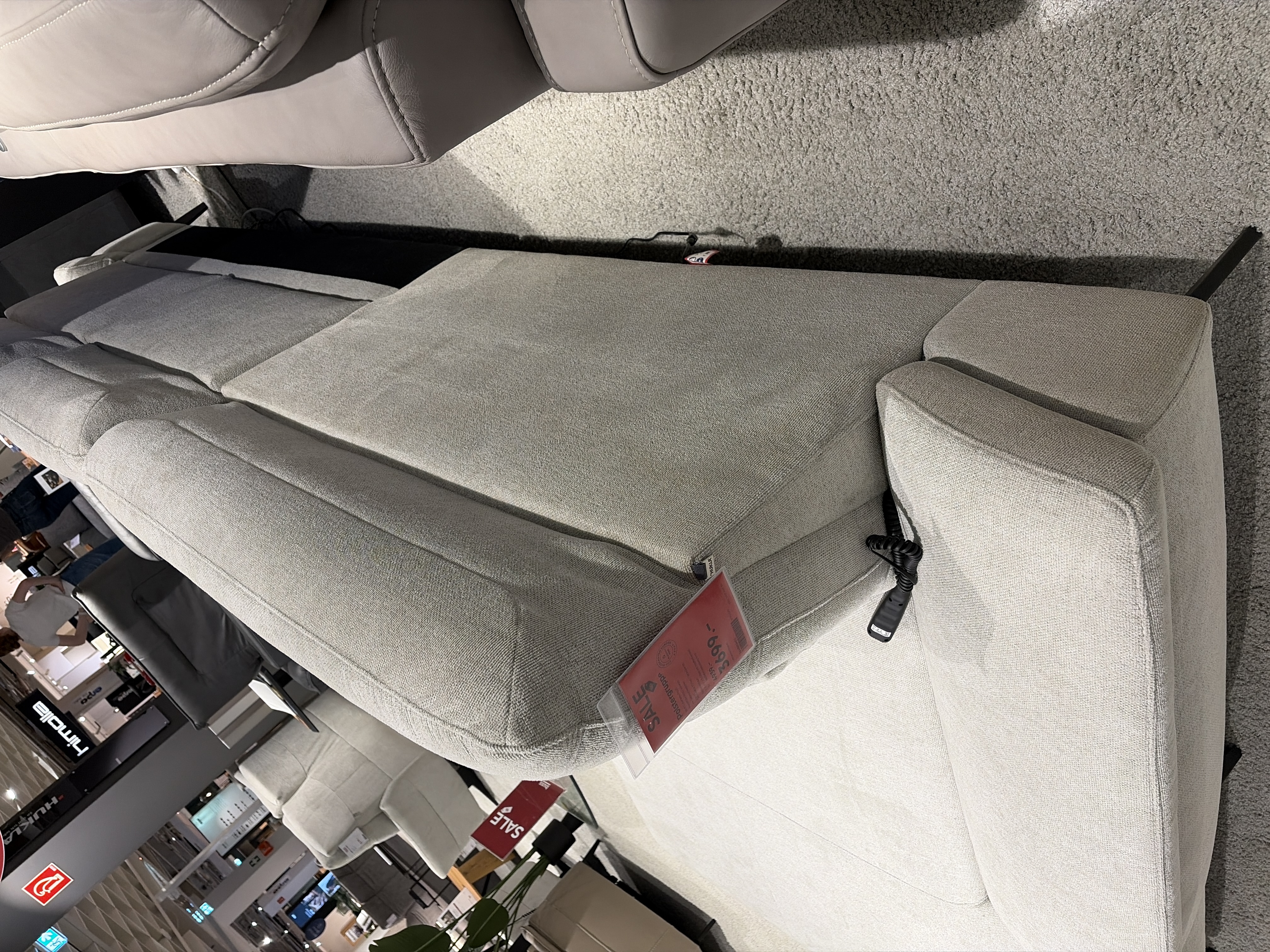 Hukla Polstergruppe VS-HU1185 ca. 335x193cm in Cyber ecru, Sofa, Couch, Sectional, Beige, Polsterung