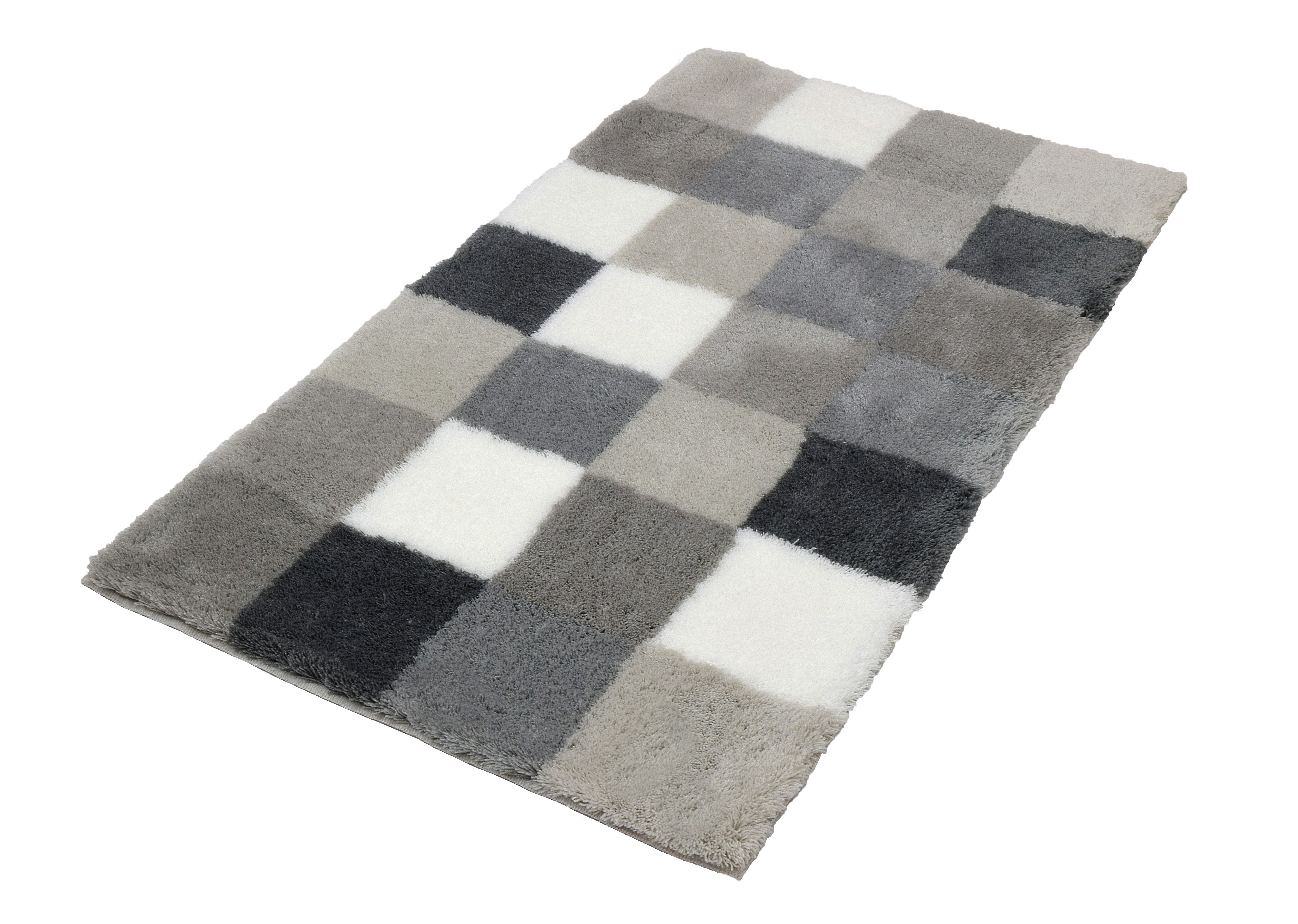 Kleine Wolke Badteppich CARO ca. 60x105cm in Farbe Flanell