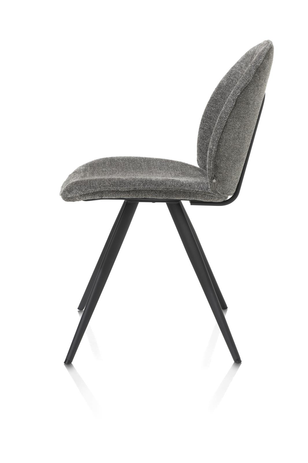XOOON Stuhl AIKO ca. B50 H86 T61 cm in Stoff Enzo grau