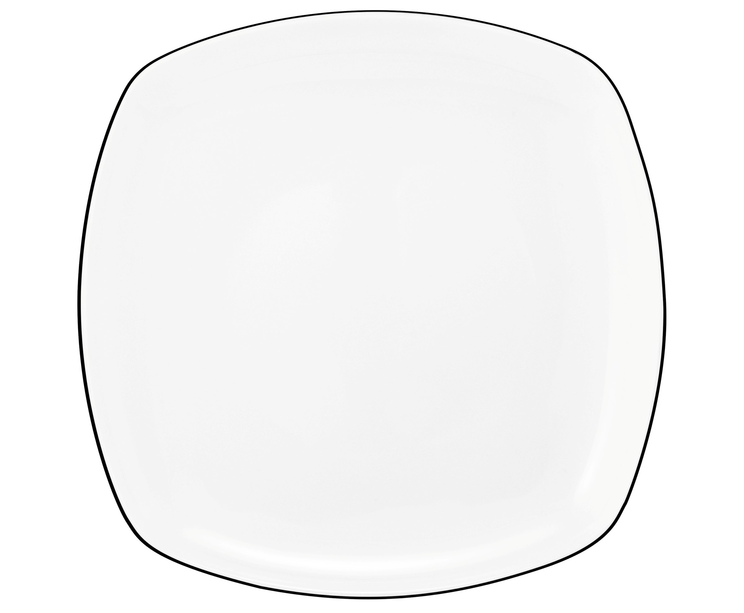 Seltmann Weiden Frühstücksteller eckig 20 cm Lido 10826 Black Line Seltmann Weiden Frühstücksteller eckig 20 cm Lido 10826 Black Line