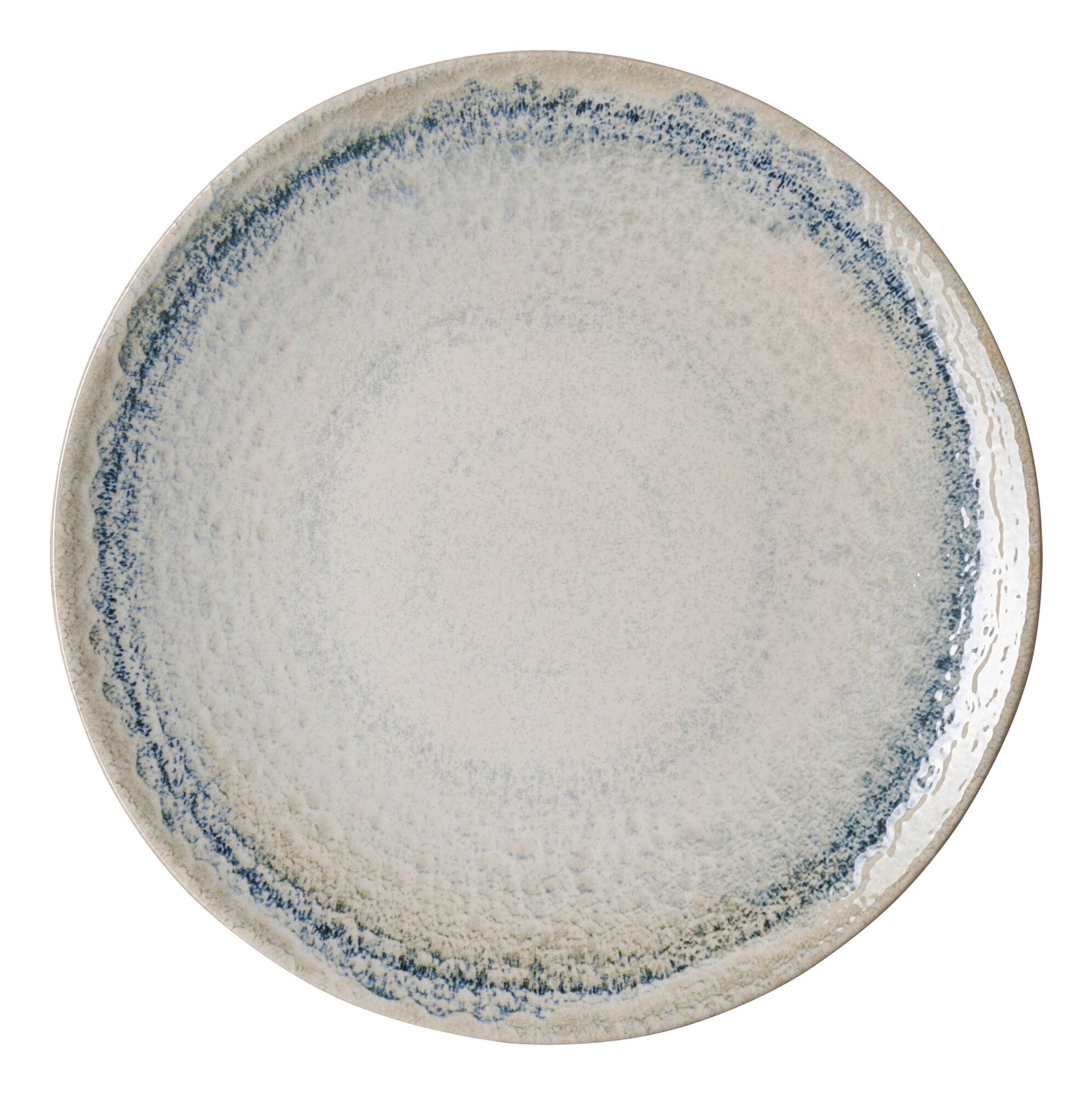 Ritzenhoff & Breker Dessertteller UMBRIA 20,5cm aus Steinzeug grau/blau, Teller, Porzellan, Grau-Blau, Keramik, Tafelgeschirr