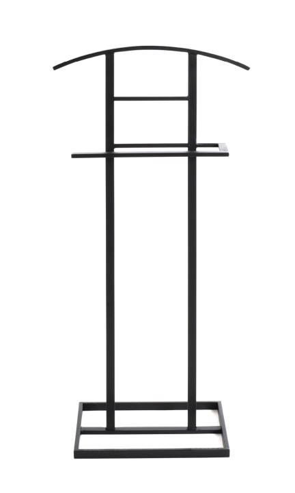 Herrendiener in Schwarz Haku Möbel Herrendiener Leeds 7 Metall schwarz ca. H 101 cm