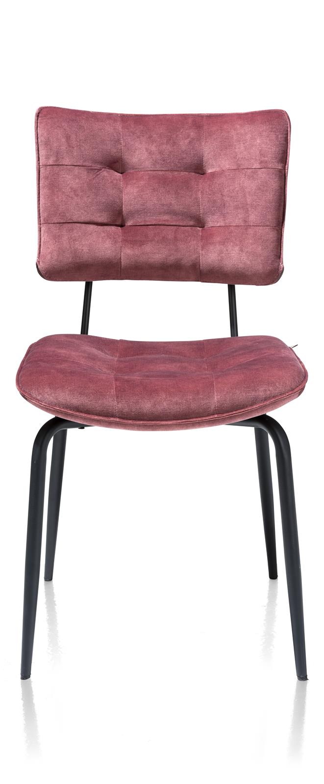 Henders & Hazel Stuhl Manou in Stoff Karese burgundy red/schwarz
