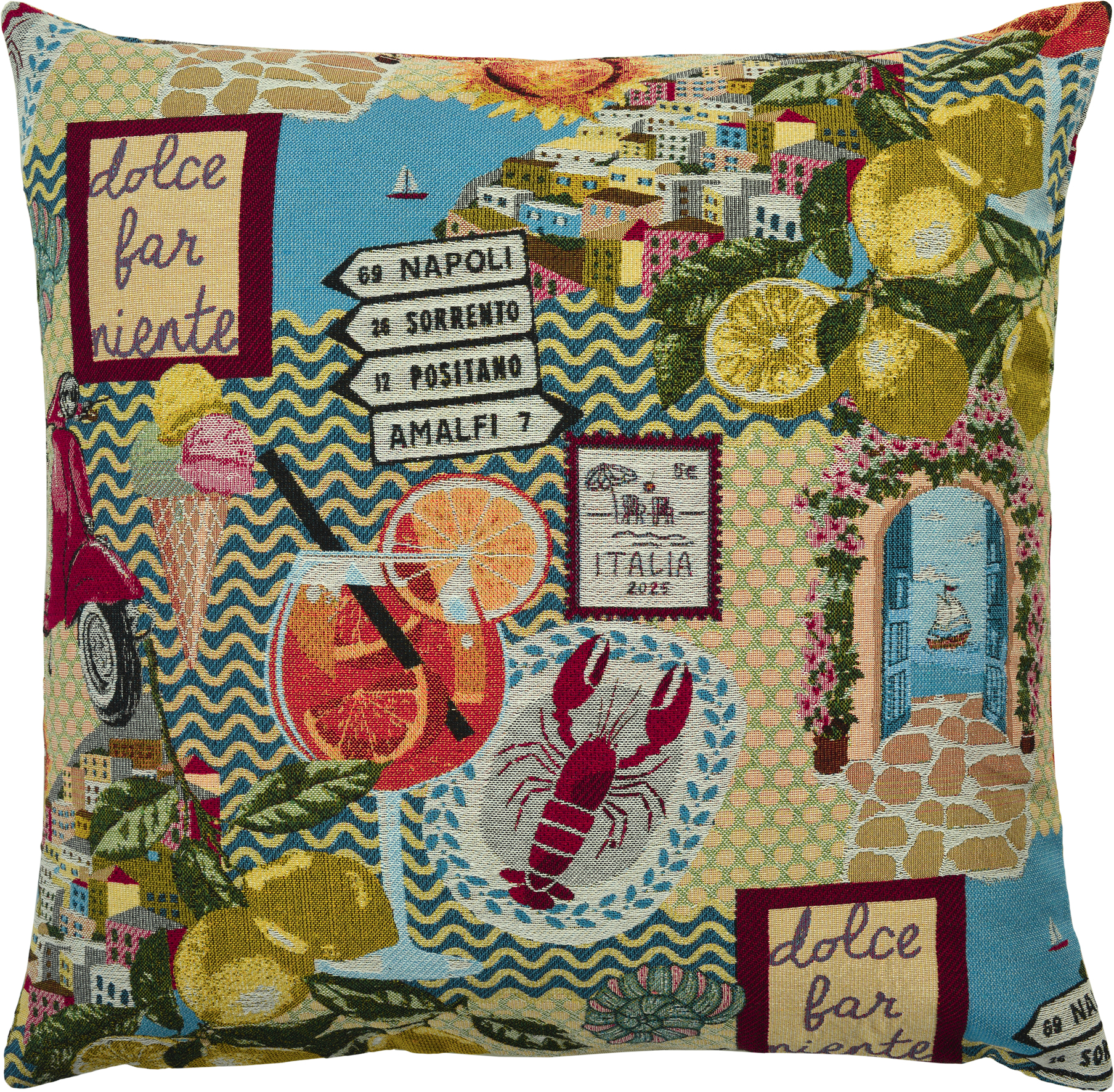 Sander Kissenhülle DOLCE VITA ca. 50 x 50cm in Farbe original, Kissen, Dekoration für Zuhause