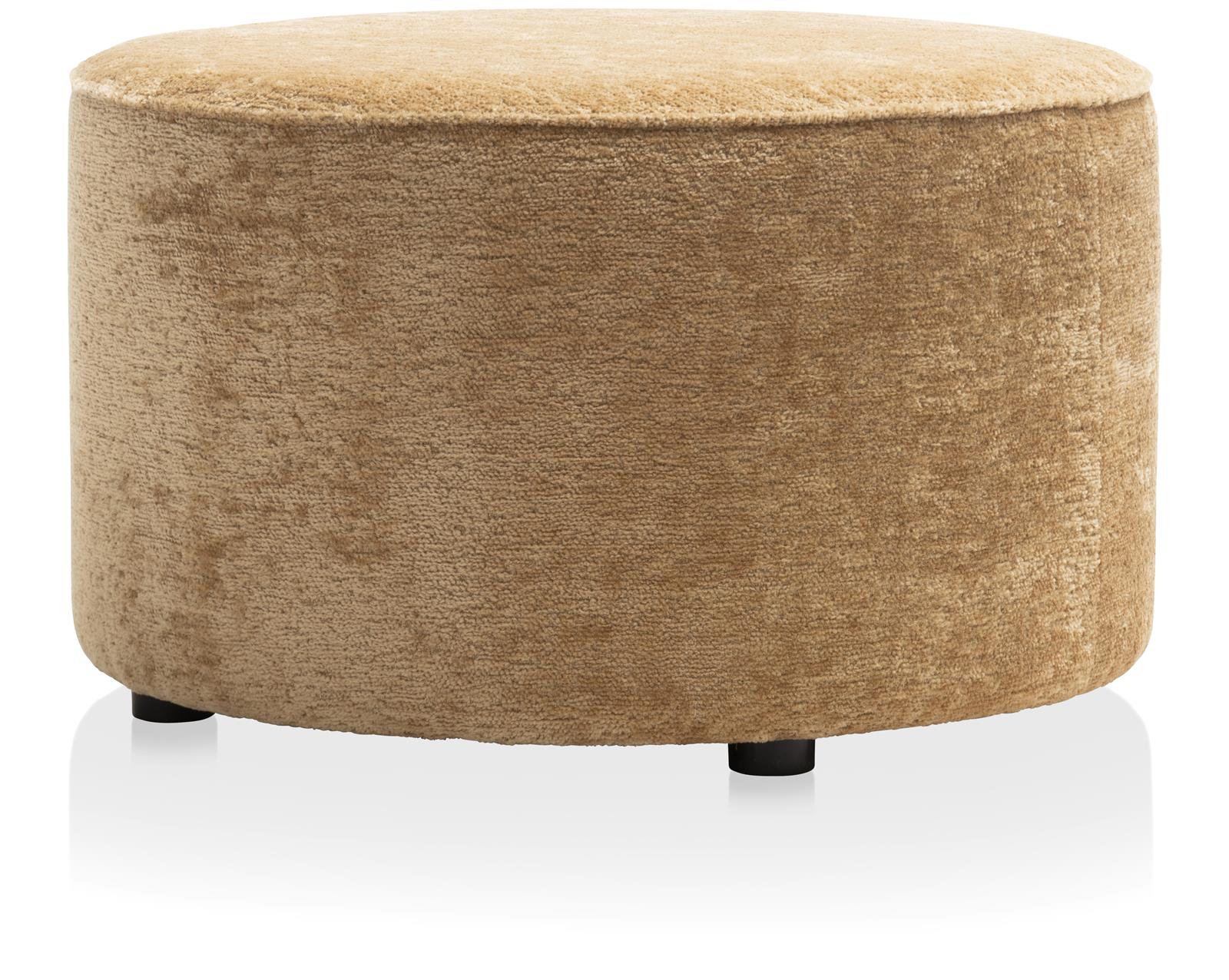 Coco Maison Hocker COCO MAISON ca. B74 H44 T74 cm in Stoff oker 
