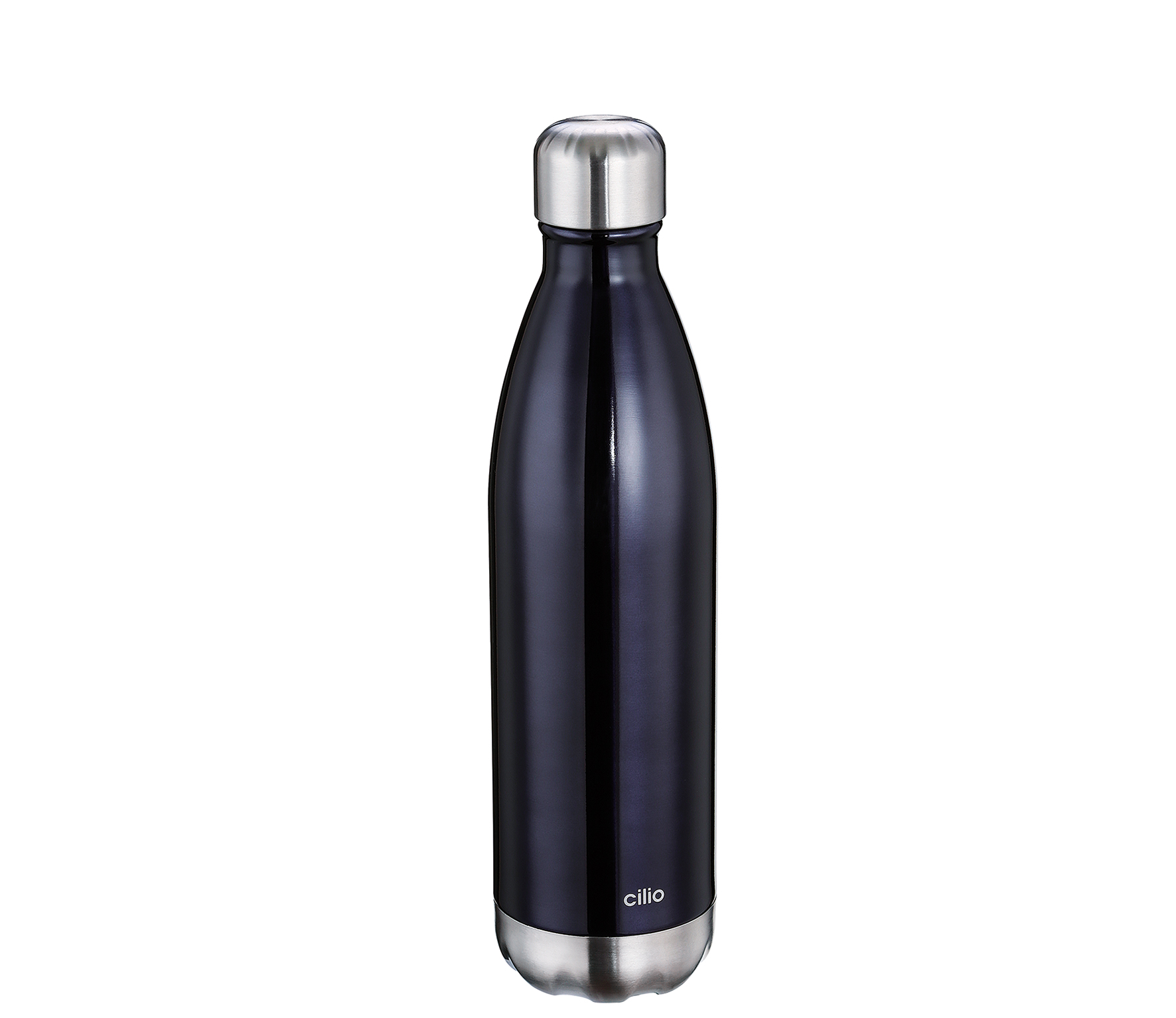 Küchenprofi Isoliertrinkflasche Elegante in Edelstahl lackiert, Schwarz