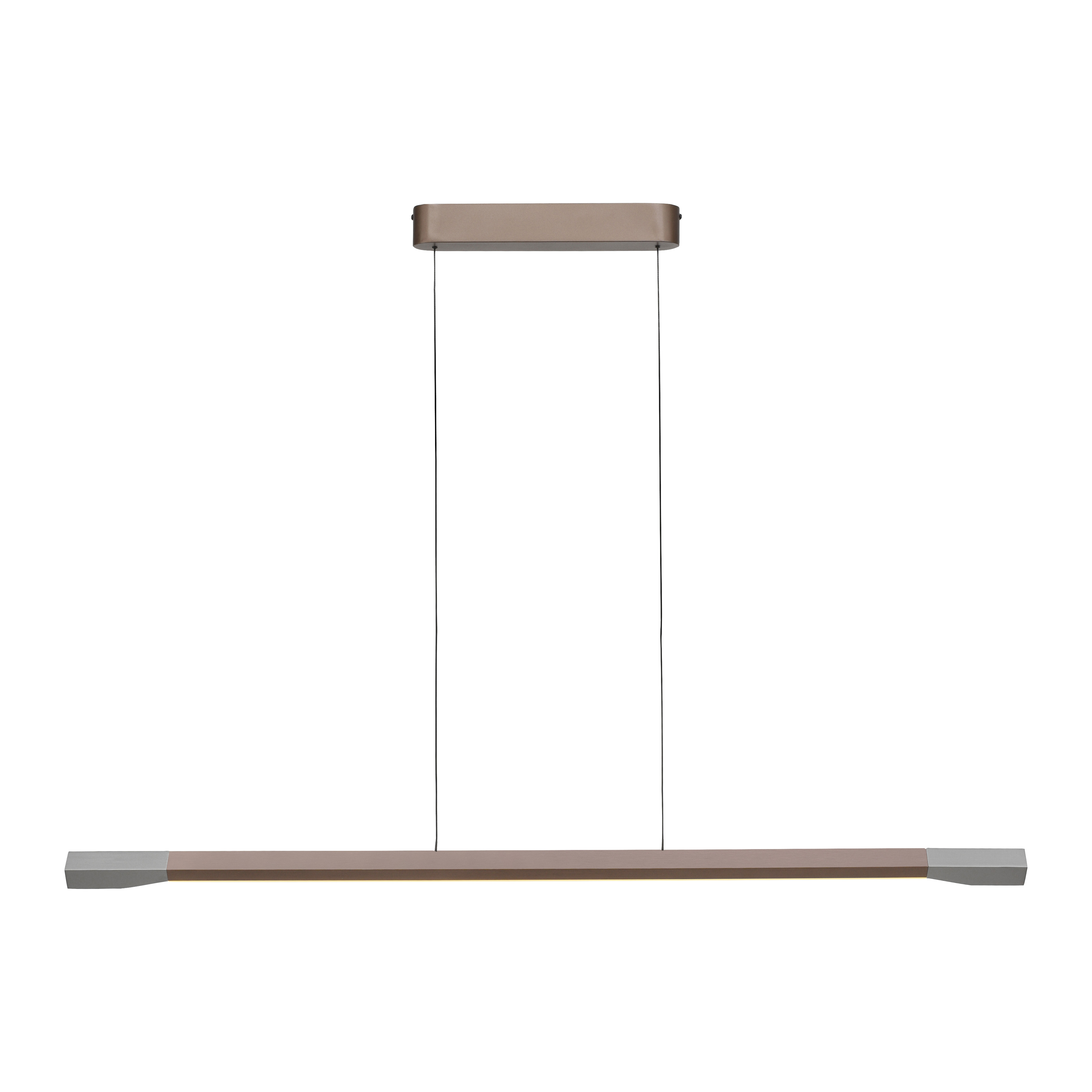 Paul Neuhaus LED-Pendelleuchte HOOP 1-flammig in Farbe coffee