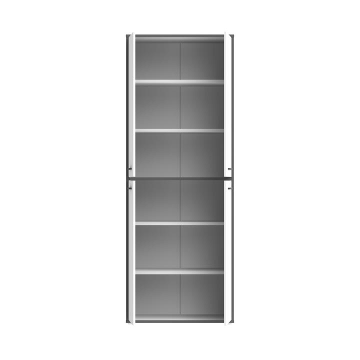 Forte Aktenschrank Keflavik in weiß/Absatz Wolfram grau