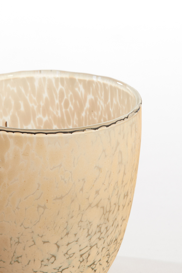 Teelicht JADIDA in Glas creme