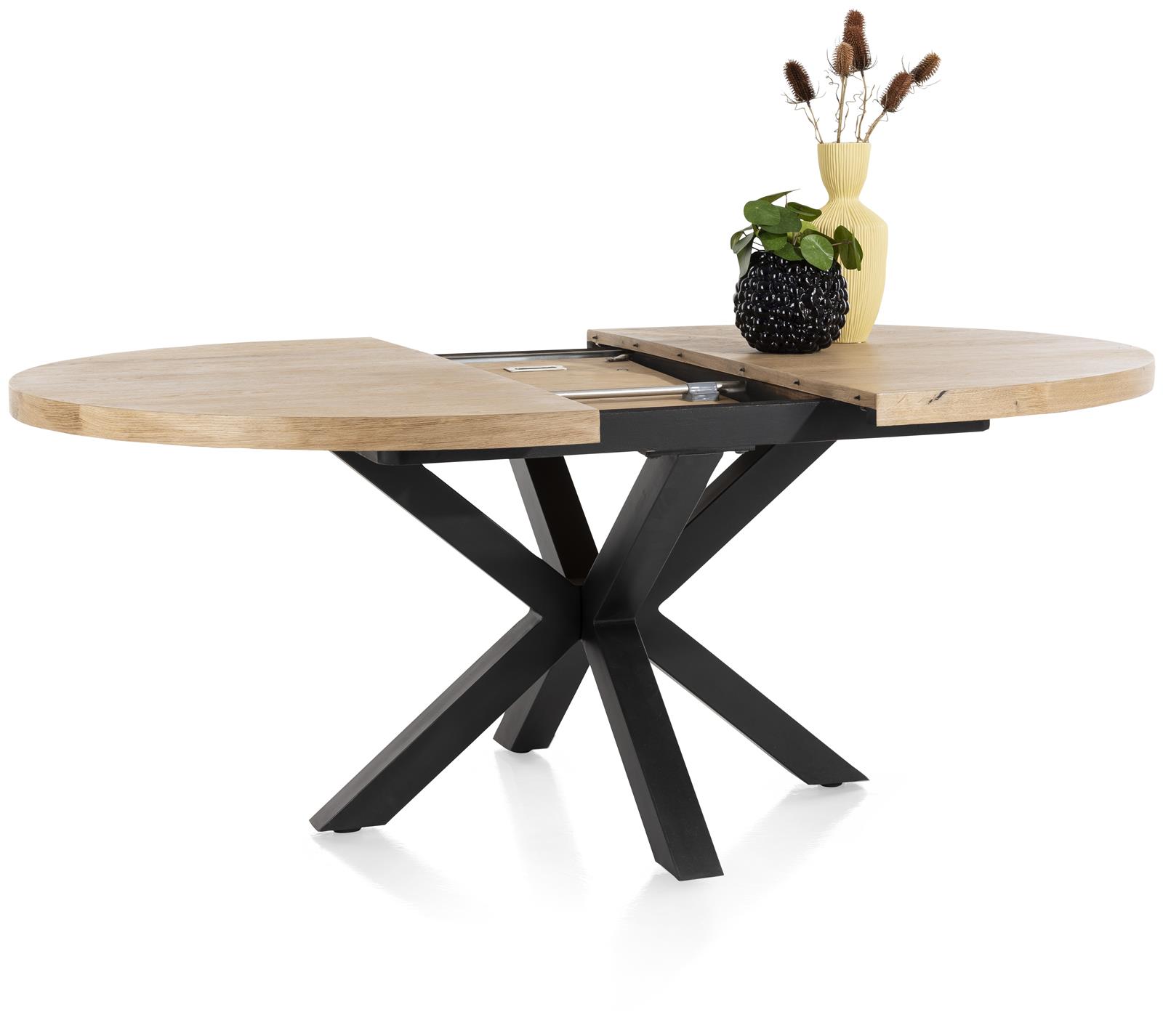 Henders & Hazel Esstisch Metalox Eiche Railway brown ca. 130 x 150 cm
