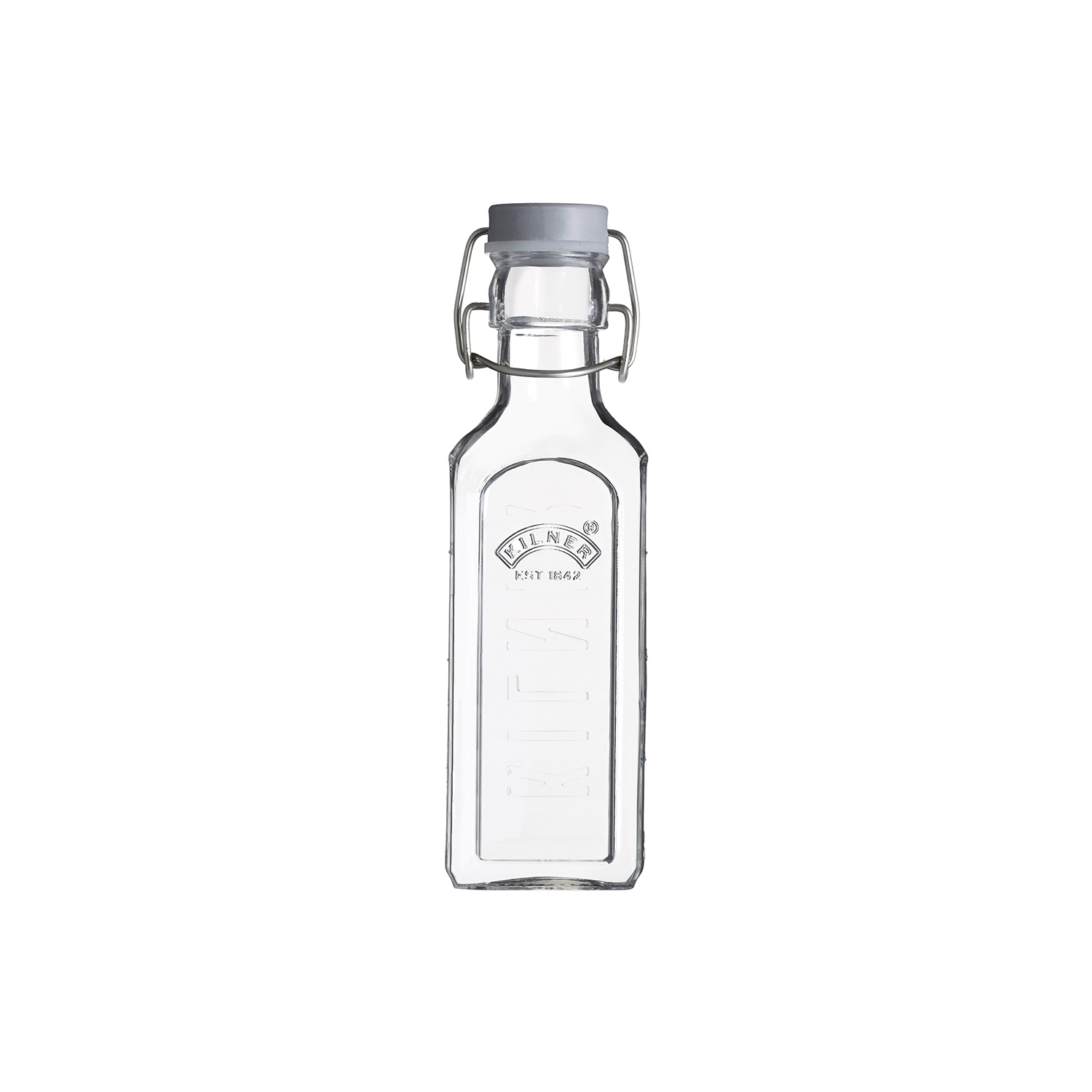 Profino Glasflasche mit Bügelverschluß, eckig, 300 ml