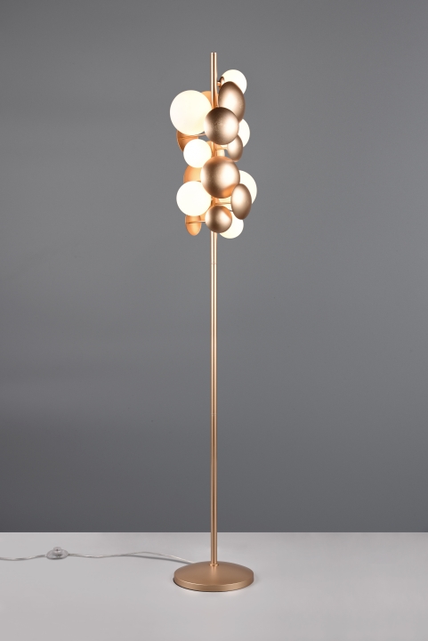 Trio Select Stehleuchte BUBBLE 7-flammig in Farbe goldfarbig Trio Select Stehleuchte BUBBLE in goldfarbig