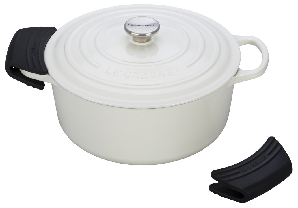 Le Creuset Silikon-Griffschutz Schwarz 2er-Set