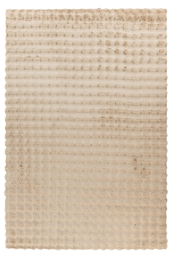 Webteppich HARMONY ca. 200x290cm in Farbe beige, Küche, Waffeltextur, Tuch, Beige, Raues Muster