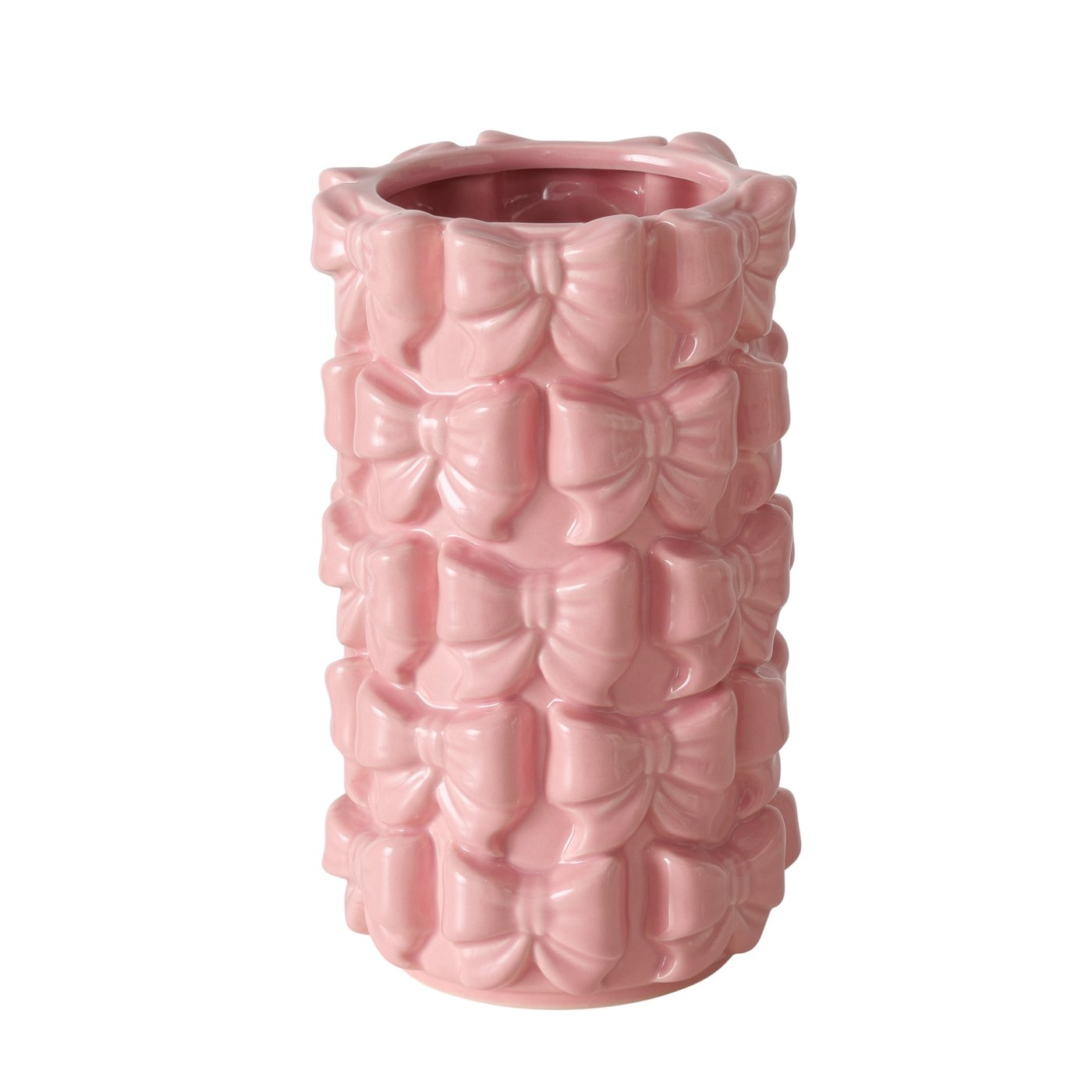 Boltze Vase Lazo in Farbe Steinzeug pink, Krug, Töpferei, Vase, Zylinder