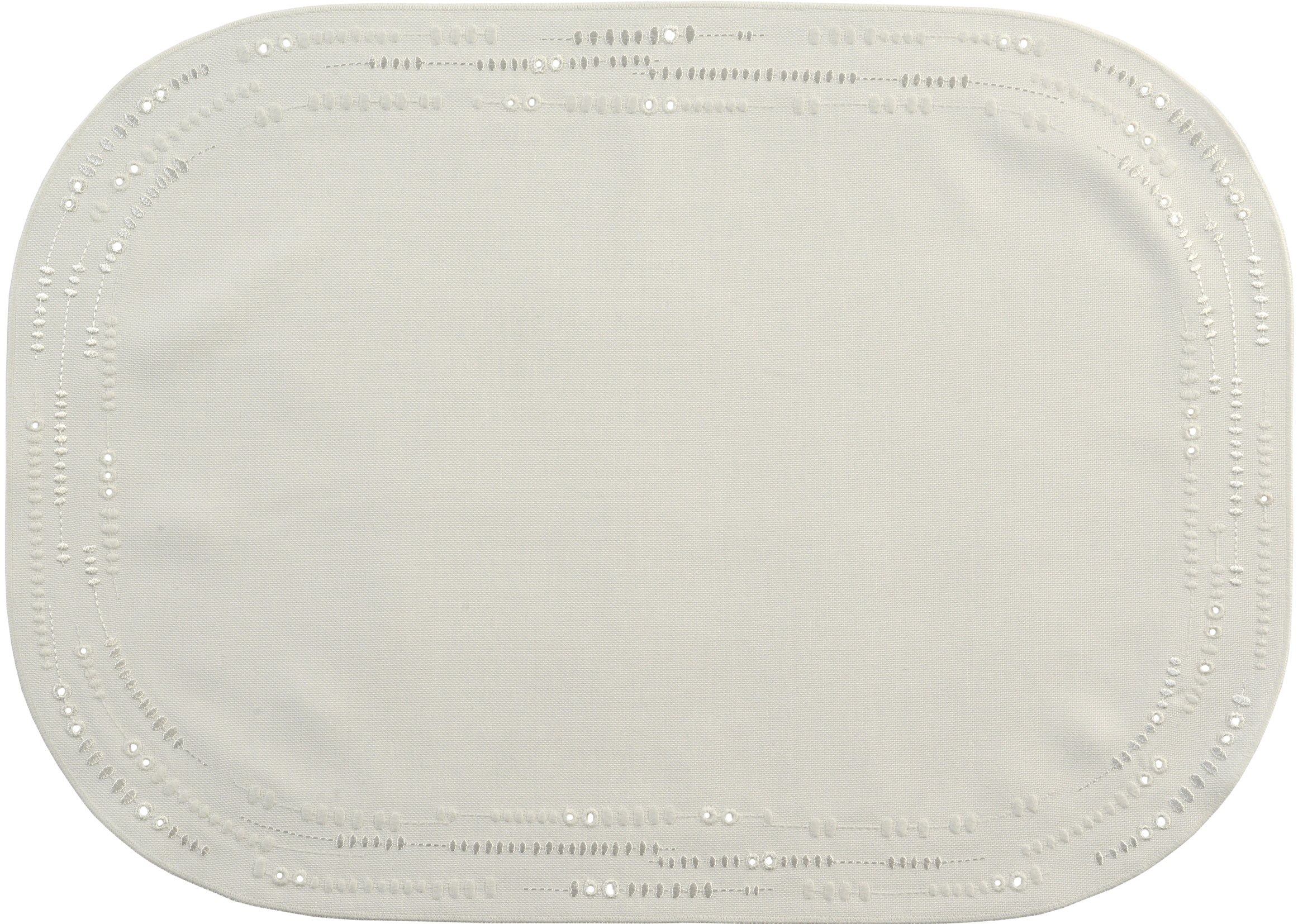 Sander Tischset PERLINA ca. 35x50cm in Farbe ecru, Tischdecke, Stofftischdecke, Spitze, Rundtischdecke, Beige