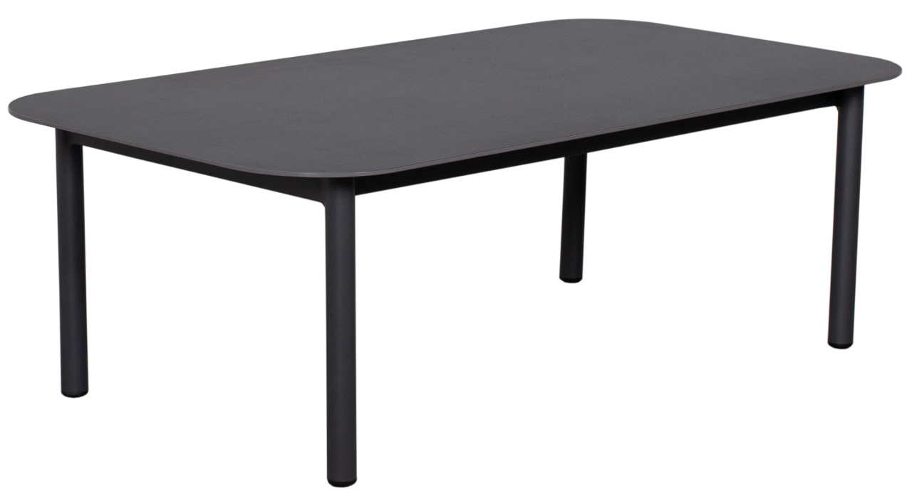 deVries Loungeset VALENCIA 4-teilig in Gestellfarbe anthrazit/Sitzkissen uni grey