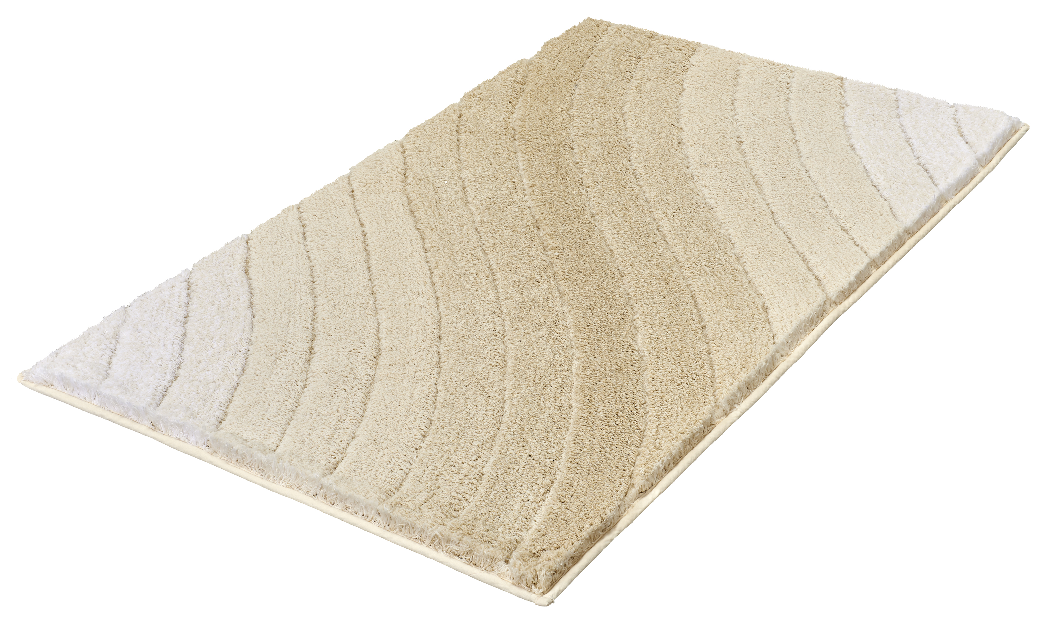 Kleine Wolke Badteppich TENDER ca. 60x100cm in Farbe Sandbeige