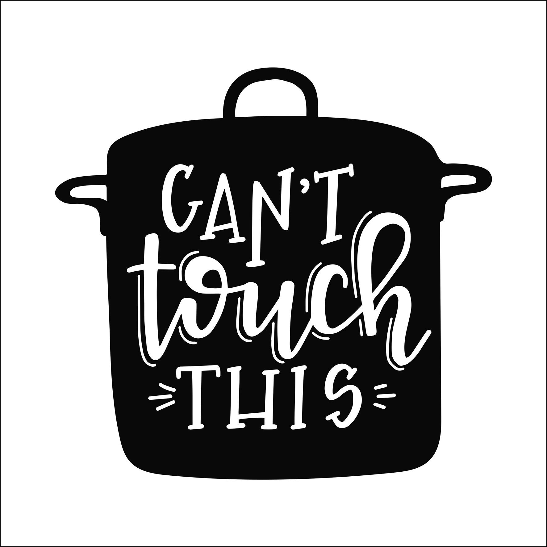 PRO ART Glas-Art 30x30cm Can´t touch this