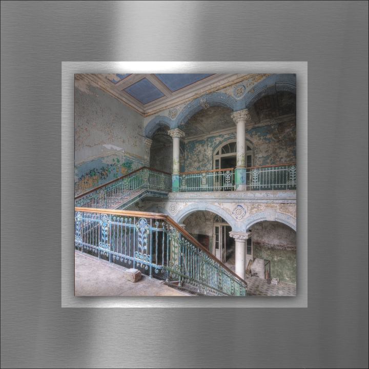 ProArt Double-Alu -Acryl bedruckt mit Aufsatz aus Acryl 50x50cm Lost Lobby II