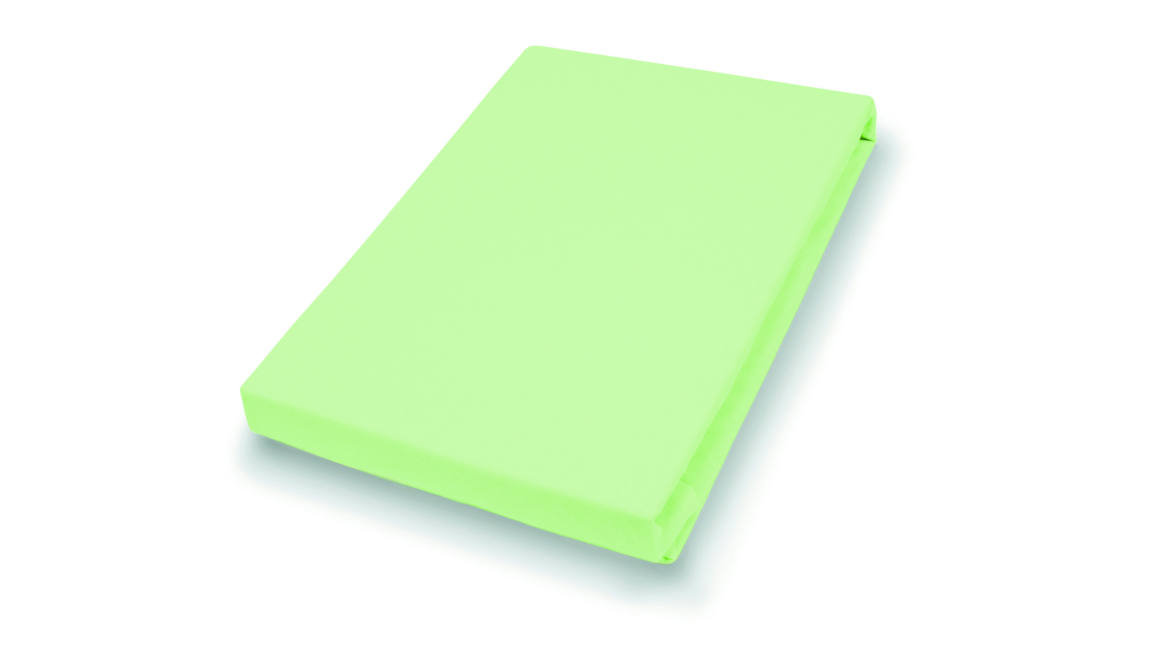 Hahn Haustextilien Spannbetttuch 100x200cm in Farbe limone,