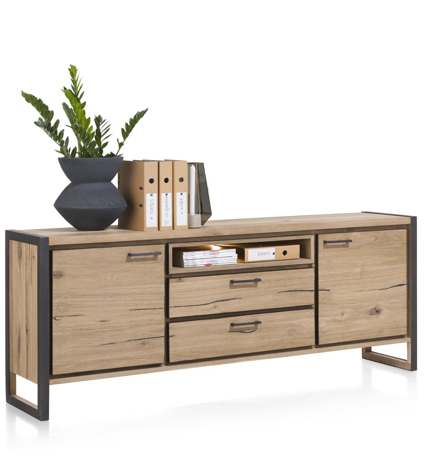 Henders & Hazel Sideboard Metalo in Railway brown