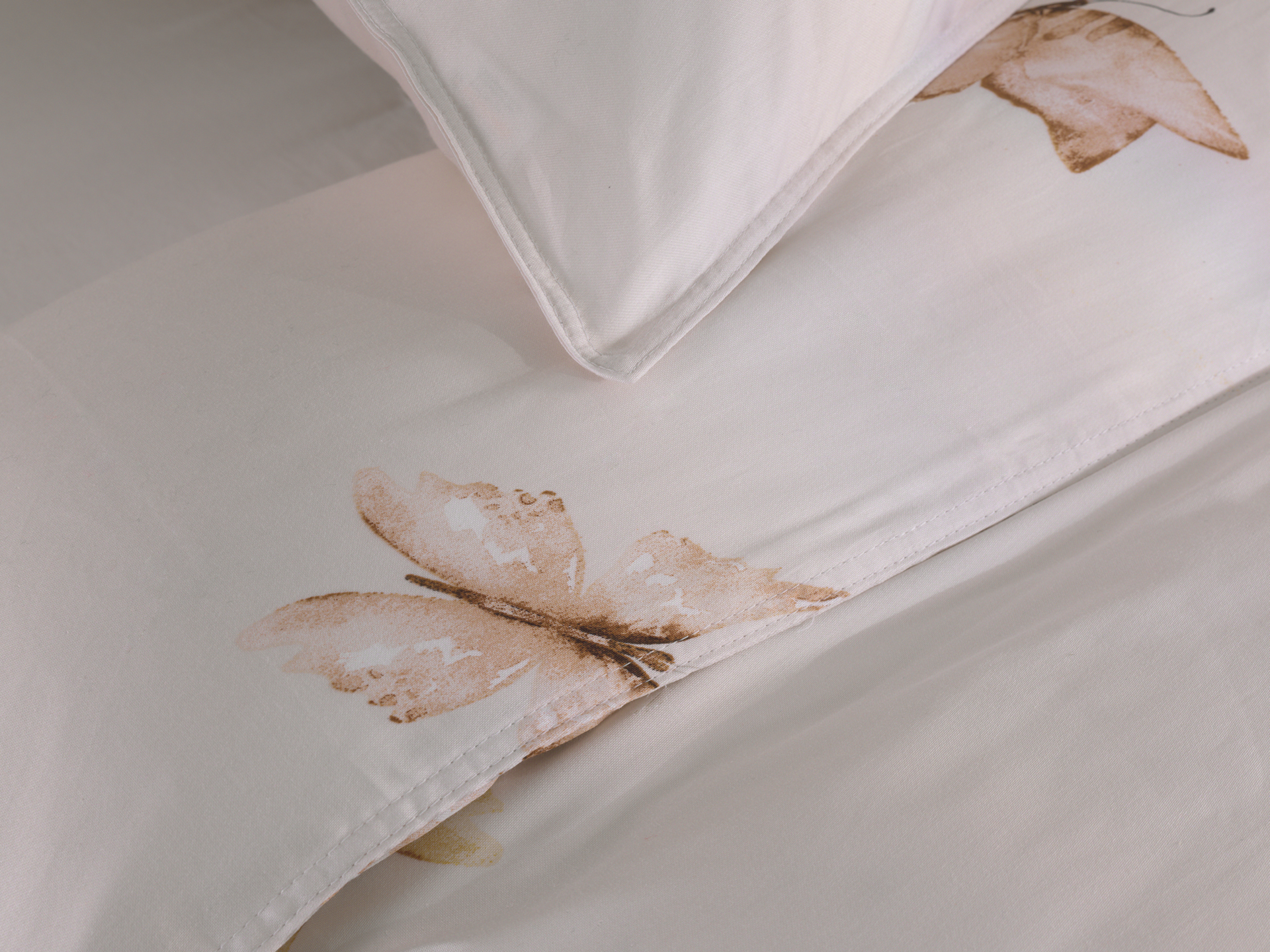 Heckettlane Bettwäsche ca. 155x220cm in Farbe Beige
