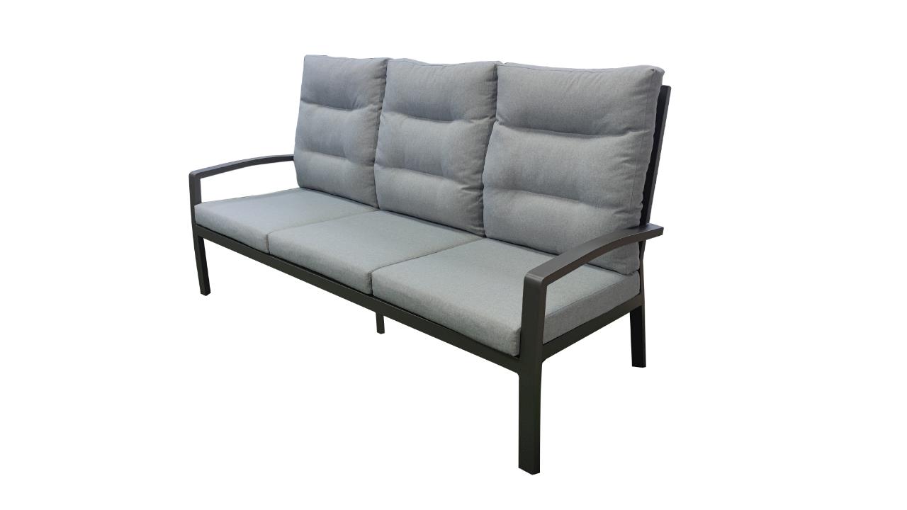 Bank BONDINO in Grau L.C. Wholesaler Bank BONDINO in Farbe anthrazit, Couch, Mobiliar, Bank, Kissen, Dekoration für Zuhause