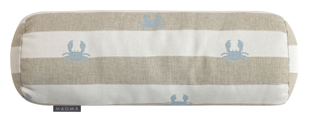 Magma Heimtex Nackenrolle CRAB Durchmesser ca. 17cm, Länge ca. 50cm in Farbe natur, Kissen, Dekoration für Zuhause, Leinen, Mobiliar