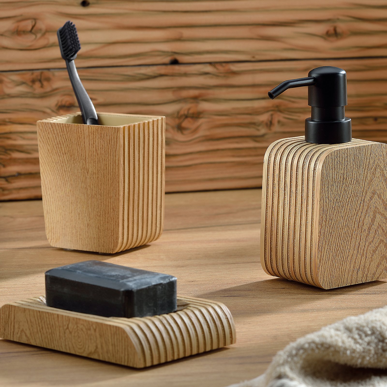 Kela Seifenspender KAIU in natur, Pinsel, Werkzeug, Innenarchitektur, Zahnbürste, Holz
