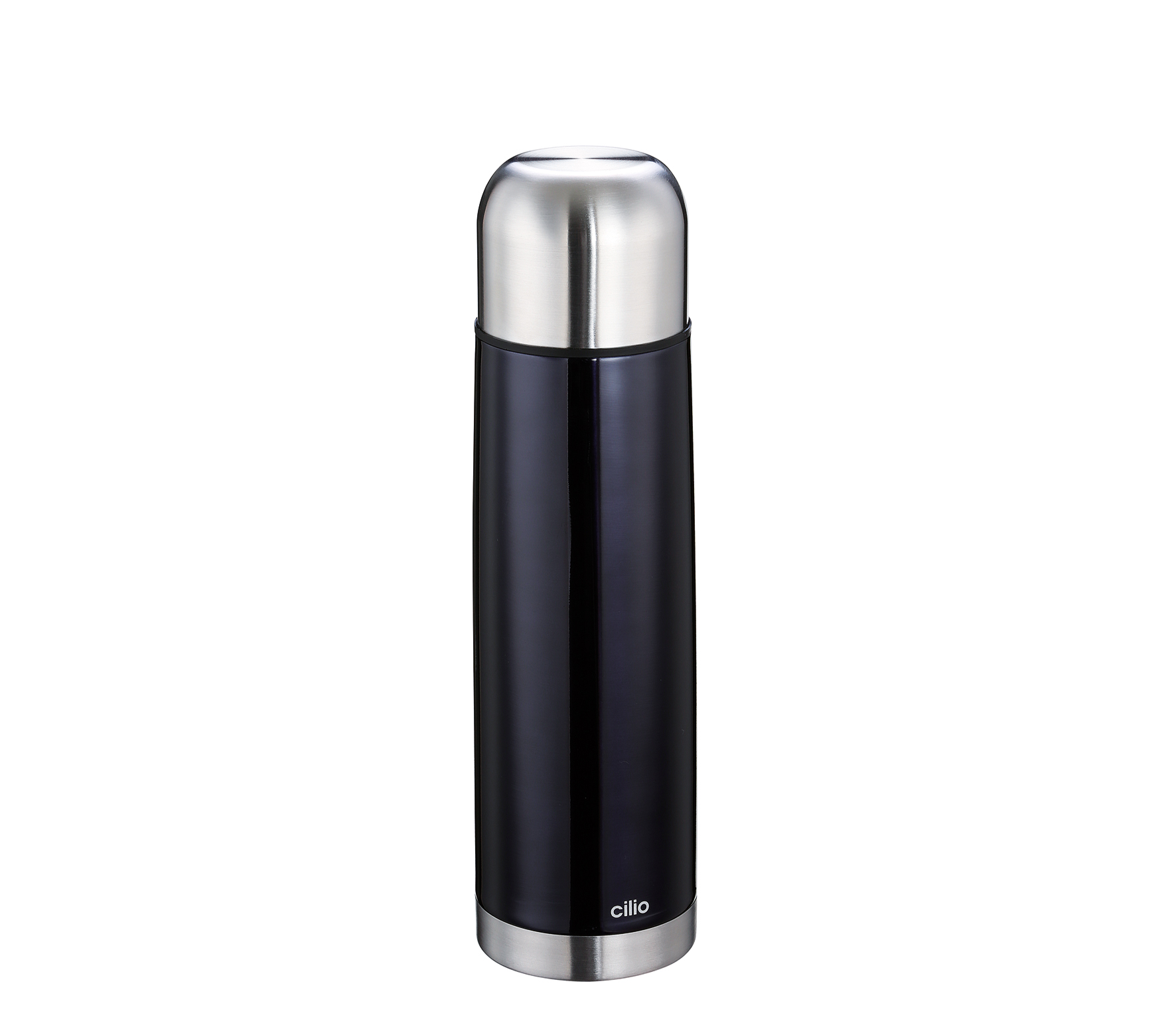 Küchenprofi Isolierflasche Colore in Edelstahl, Schwarz