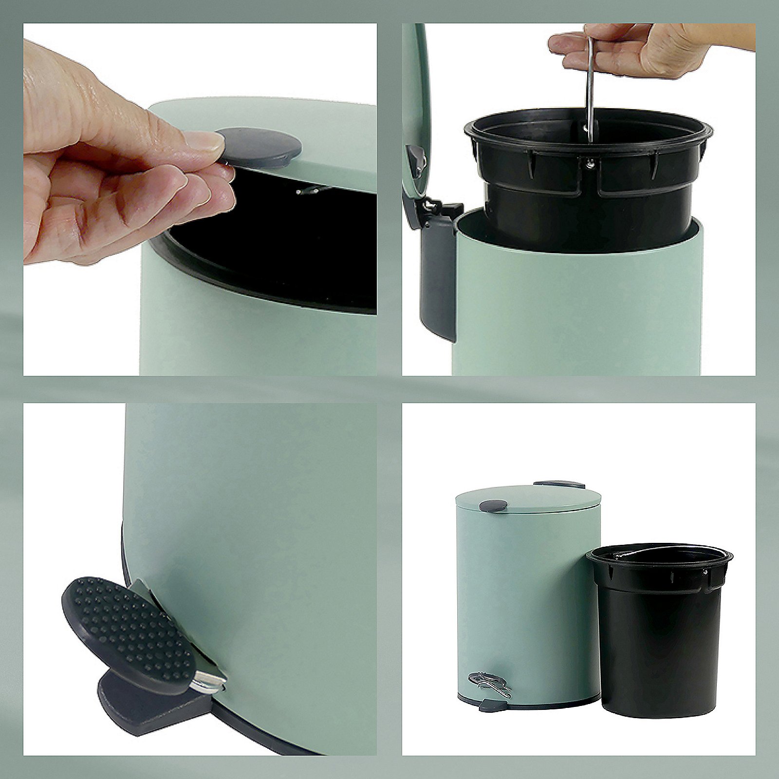 Kela Kosmetikeimer MATS in Salbeigrün