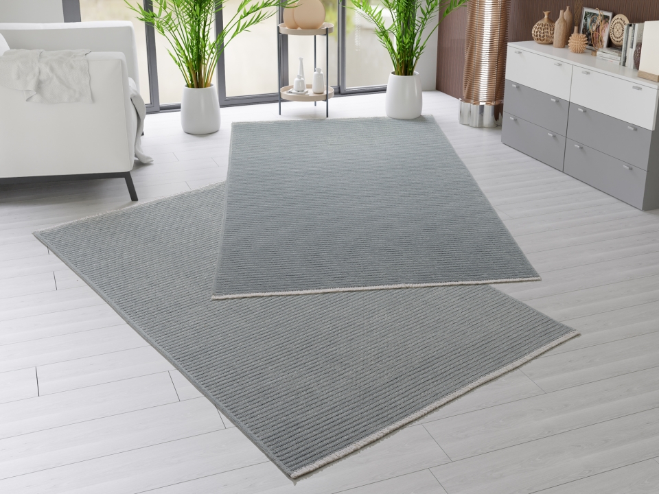 OCI Webteppich ca. 140 x200cm in Farbe grau