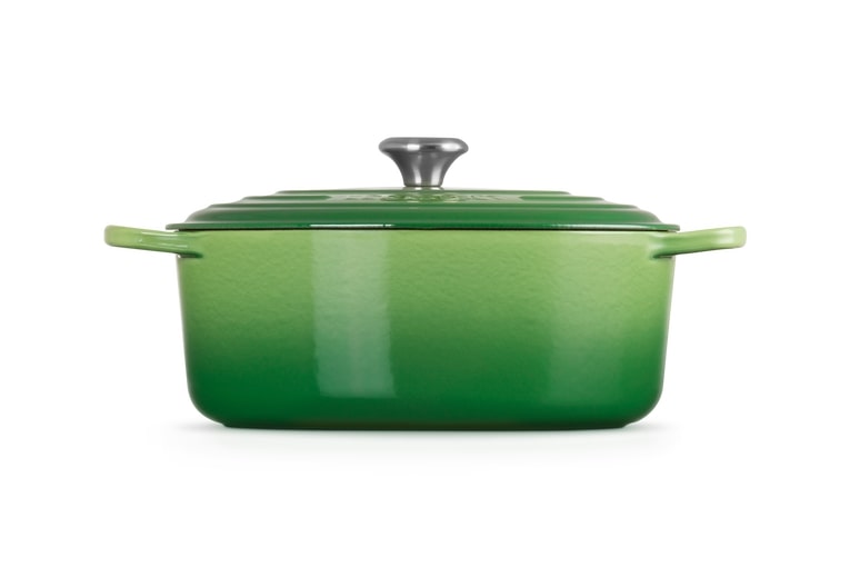 Le Creuset Bräter Sig 31cm in Farbe Bamboo Green Le Creuset Bräter Sig 31cm Bamboo Green Oval