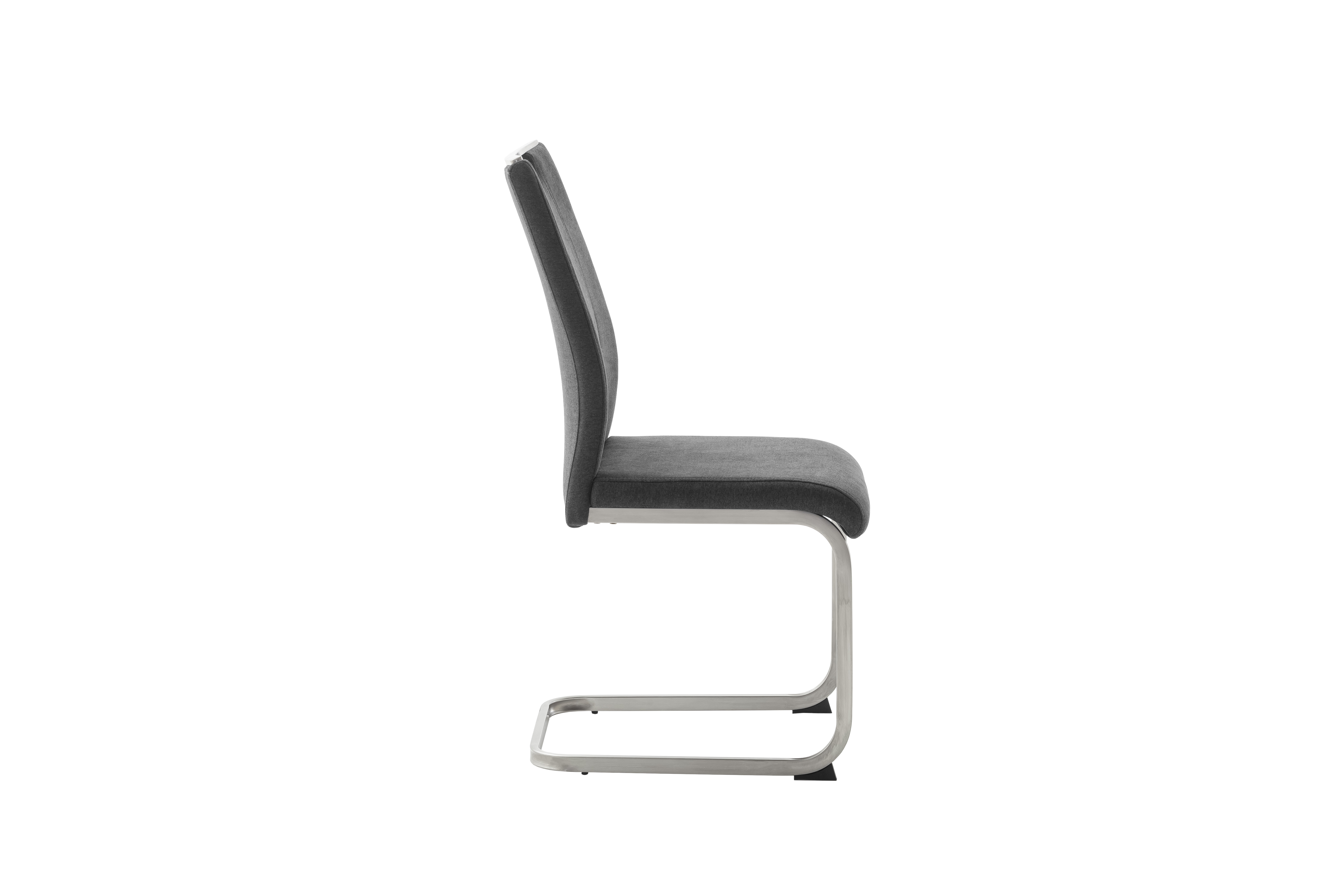MCA Furniture Schwingstuhl TERESINA in Stoff Feingewebe anthrazit