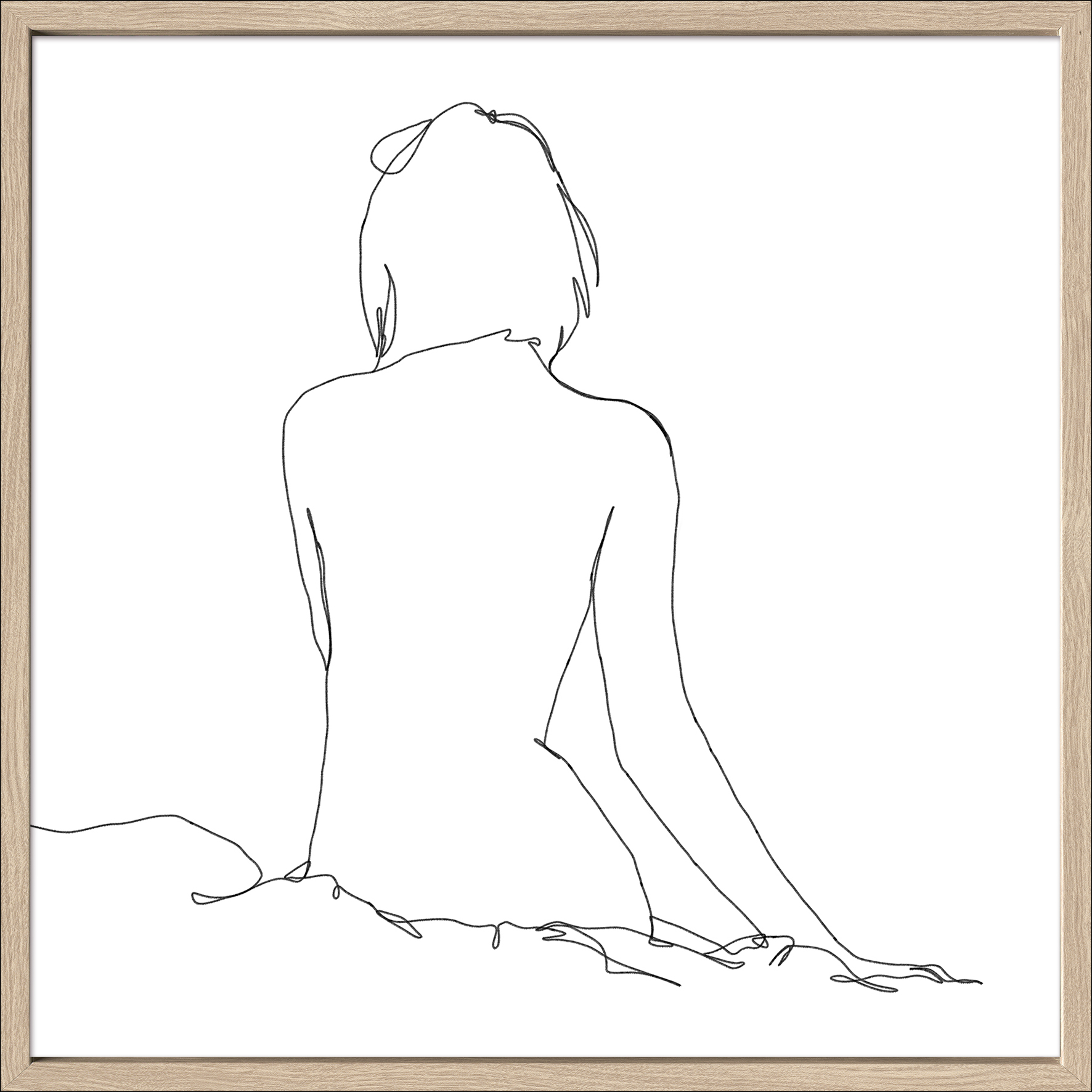 ProArt Framed-Art Slim Scandic 53x53cm Sketch of a woman ProArt Framed-Art Slim Scandic 53x53cm Sketch of a woman