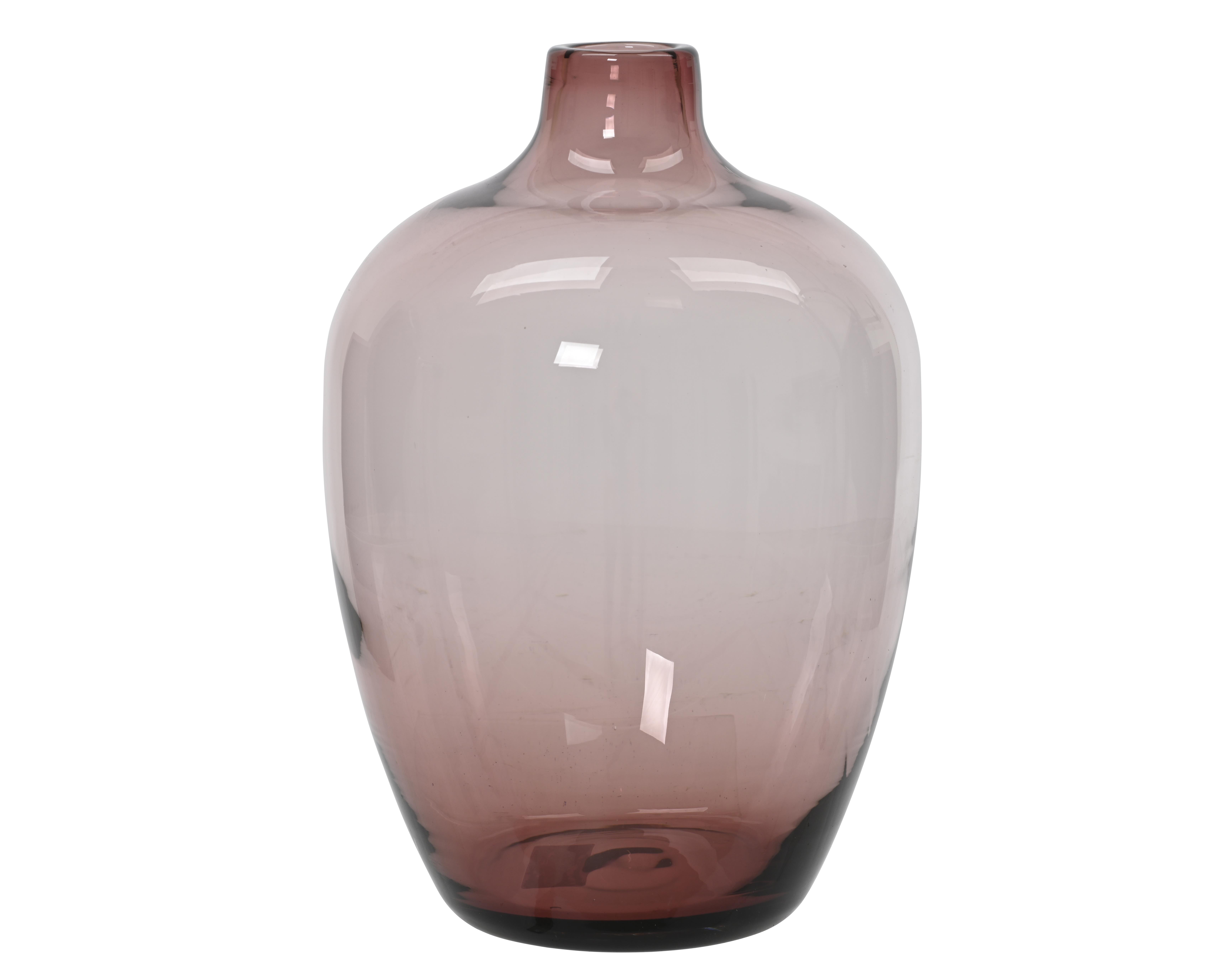 Kaemingk Vase Glas in Farbe Dunkel Mauve
