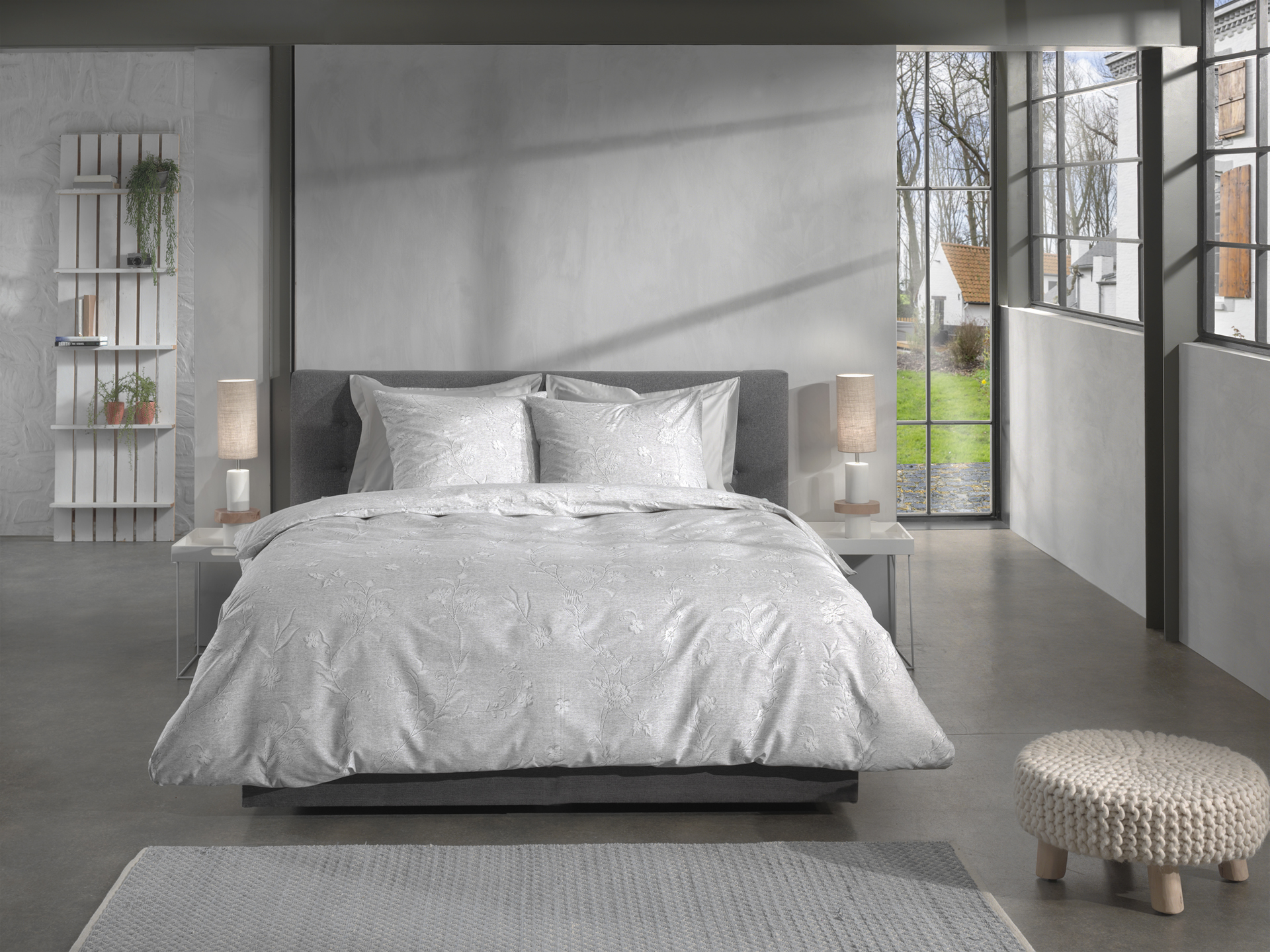 Heckettlane Bettwäsche ca. 155x220cm in Farbe Grey
