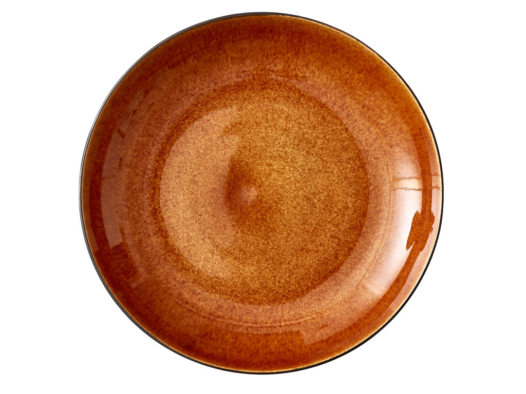 BITZ Platte 40 cm in Farbe schwarz/amber