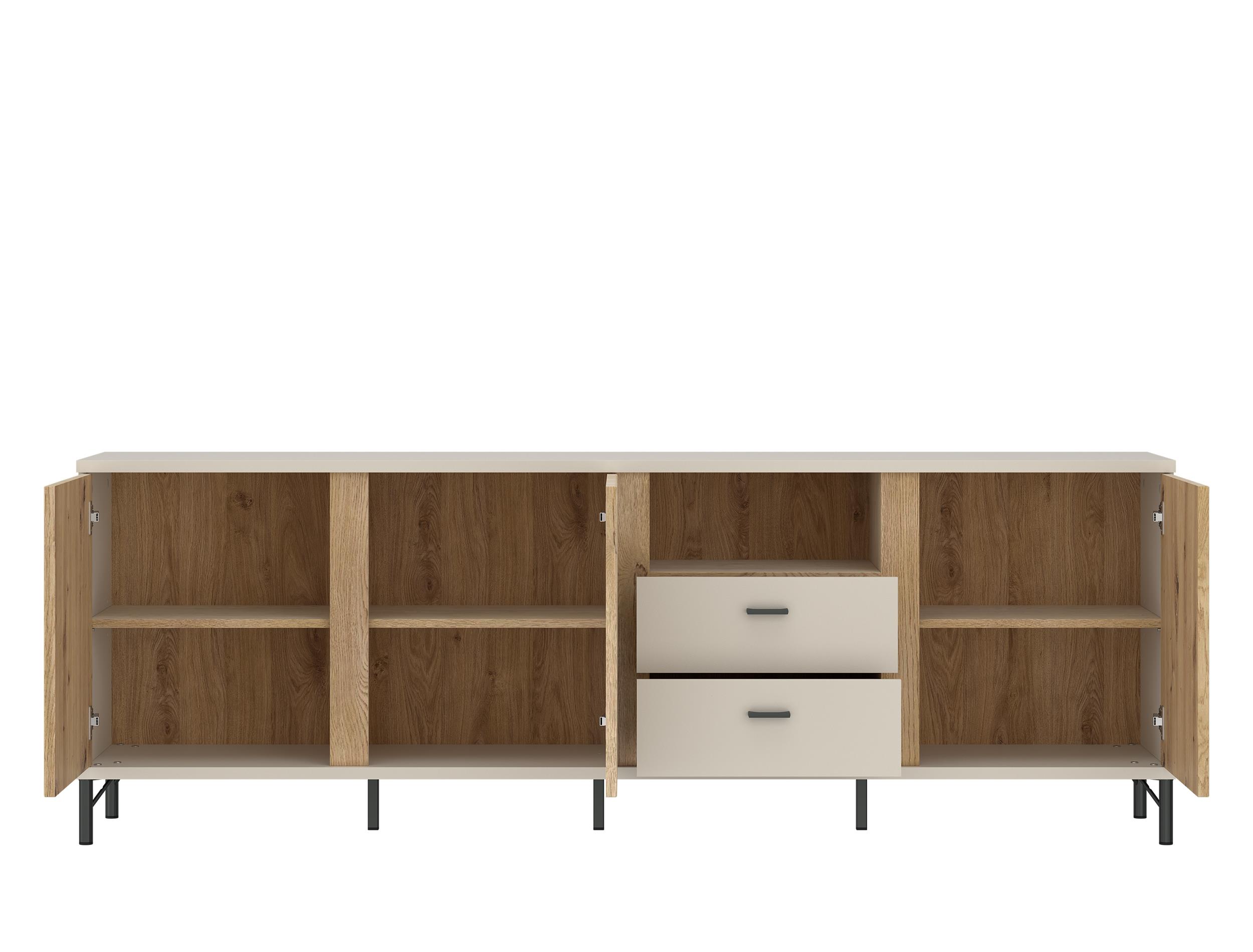 TV-Element MOSANO ca. B150 H65 T40 cm in Cashmere, Cremona Eiche, Sideboard, Aufbewahrung, Holz, Schrank, Schubladen