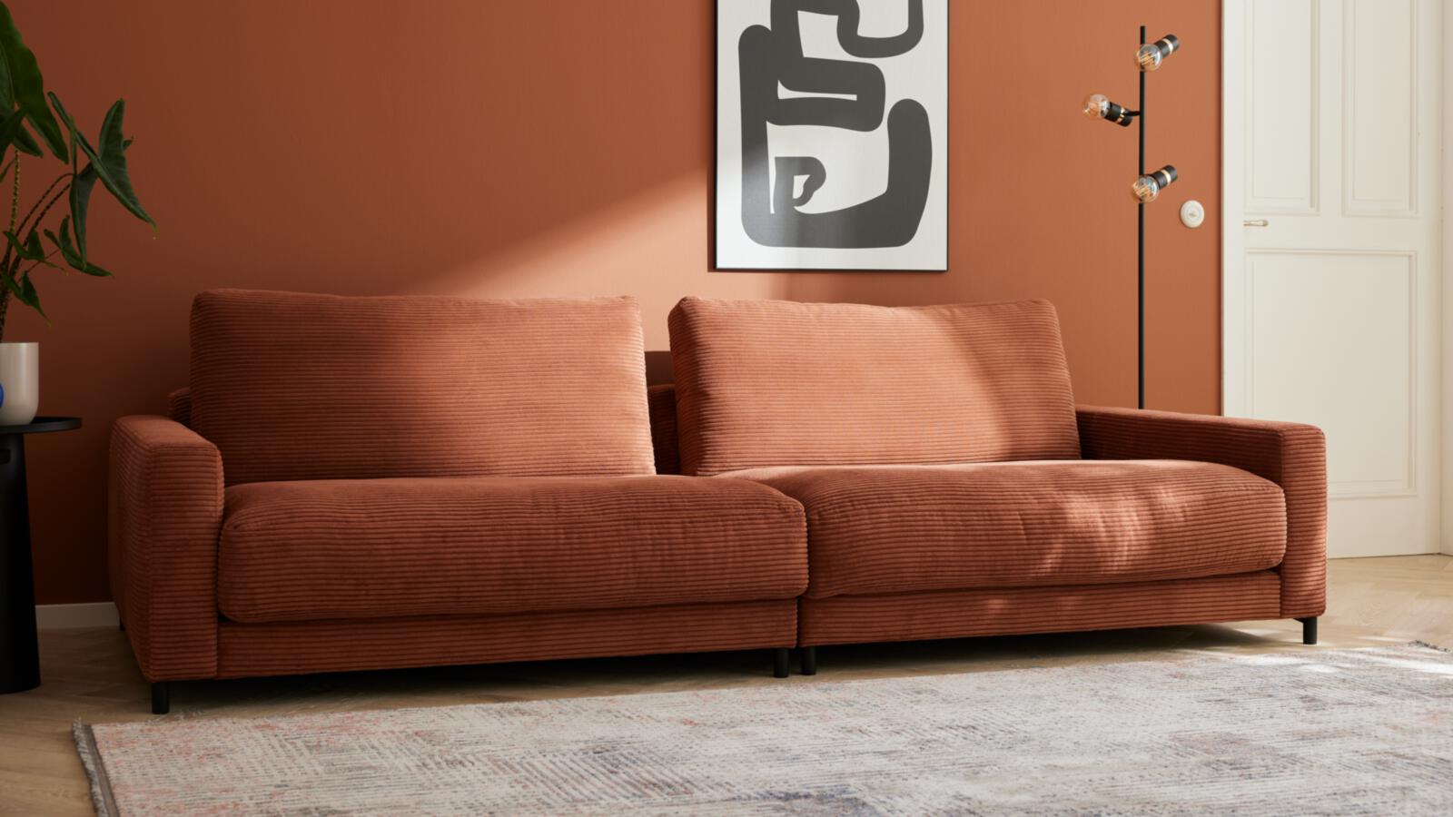 Roomio Sofa NO. 4103 in Stoff Cord rusty Roomio Sofa NO. 4103 in Stoff Cord rusty